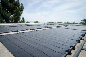 roof-mounted solar thermal pool heaters